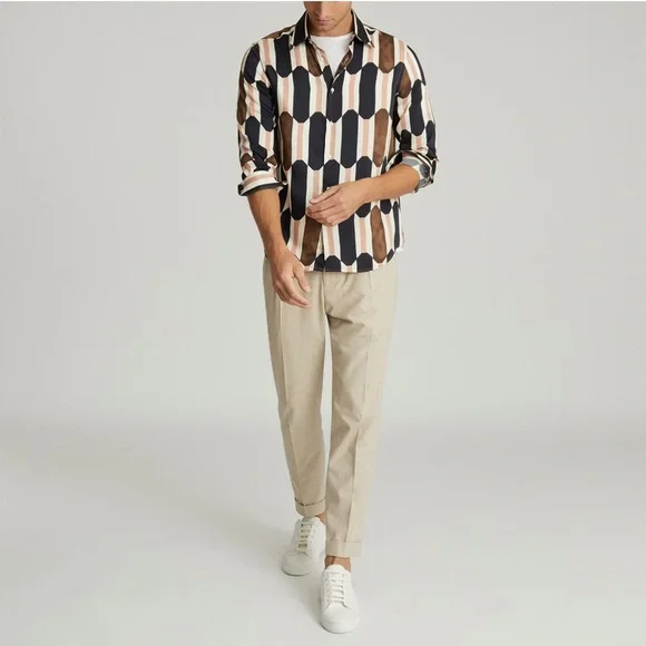 Brand new with tags - Reiss Retro Print shirt